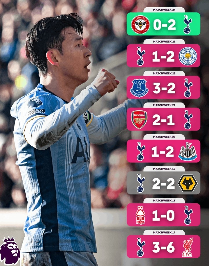  不容易！熱刺終結英超7輪不勝，此前7場(chǎng)僅1平6負