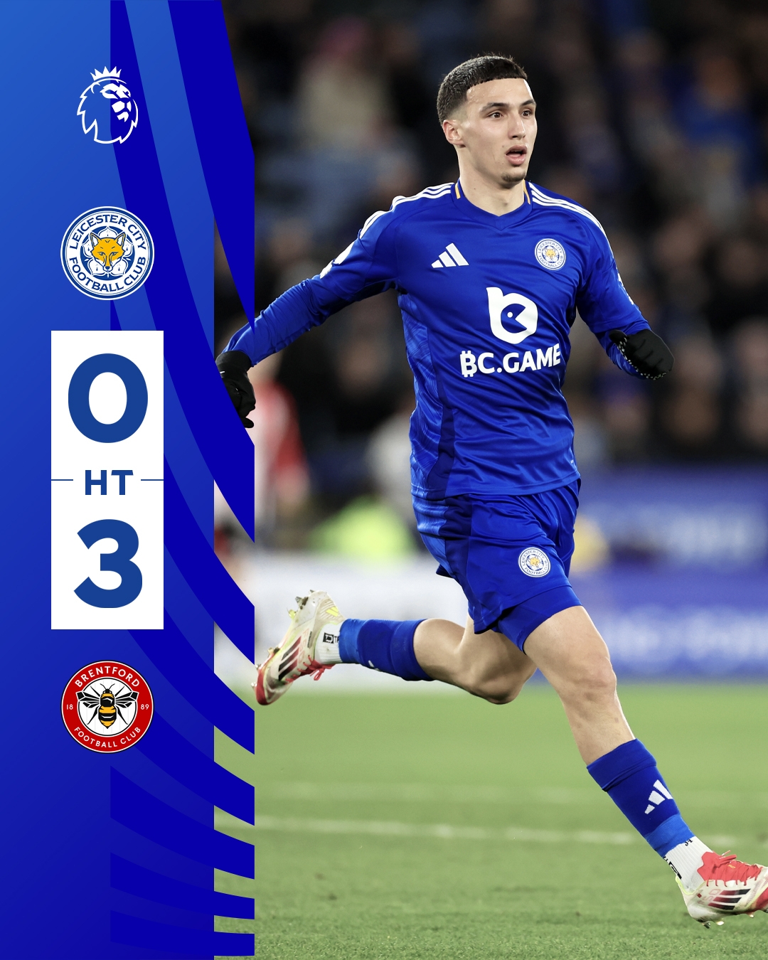  半場(chǎng)0-3！萊斯特若不進(jìn)球輸球，將主場(chǎng)6連敗0進(jìn)球創(chuàng  )歷史最糟戰績(jì)