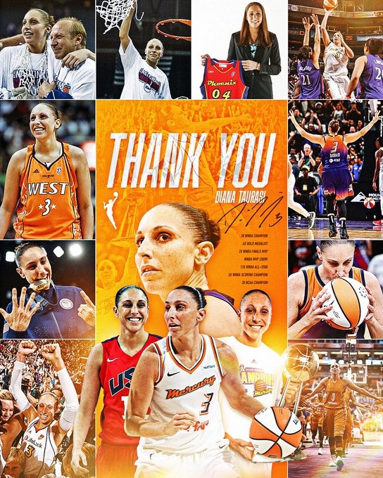  傳奇落幕！WNBA巨星陶樂(lè )西宣布退役 結束20年職業(yè)生涯
