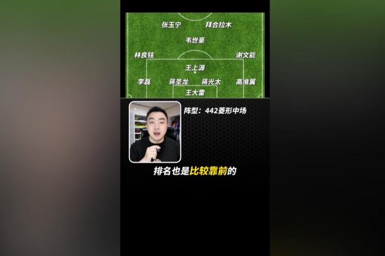  袁甲預測國足首發(fā)：可能塞爾吉尼奧要替補，首發(fā)是韋世豪