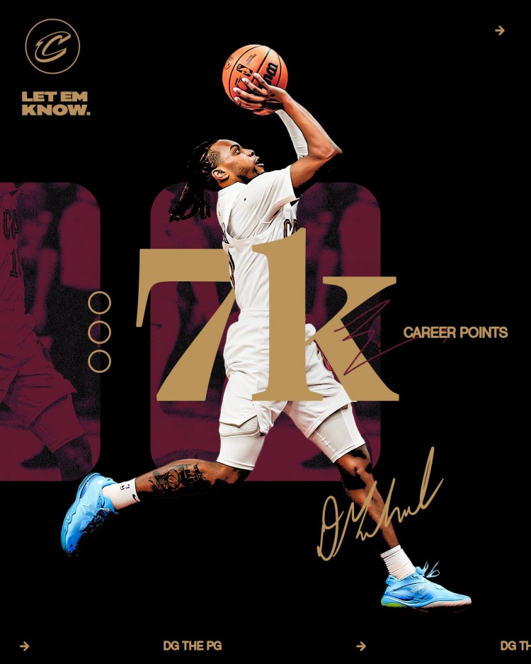  未來(lái)可期！加蘭騎士生涯得分達到7000分 隊史第11位！