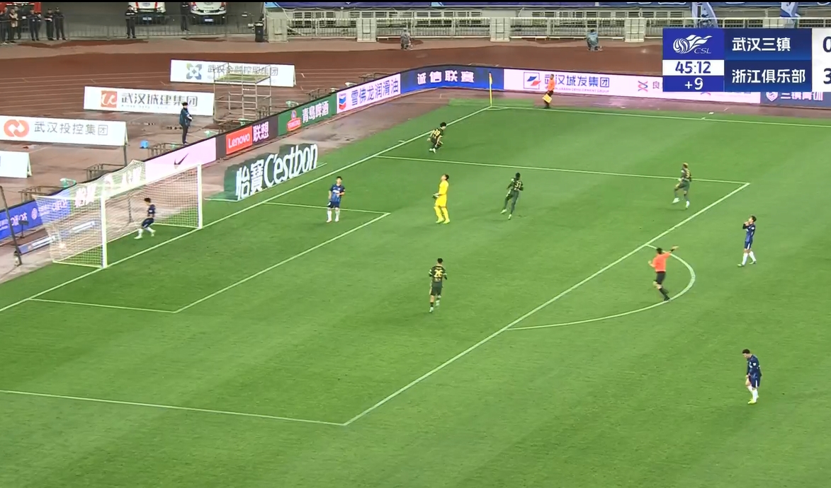  18歲王鈺棟中超處子球！三鎮后防白給，浙江半場(chǎng)4-0領(lǐng)先