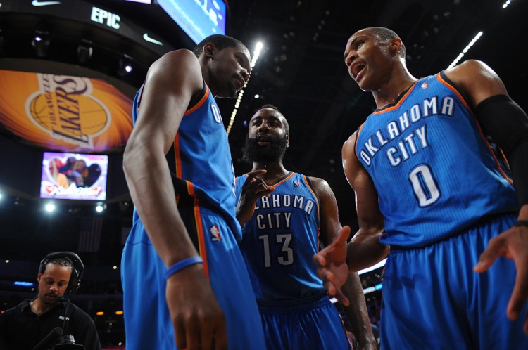  雷霆三少得分全部進(jìn)入歷史前20！他們是NBA歷史最大的如果嗎？